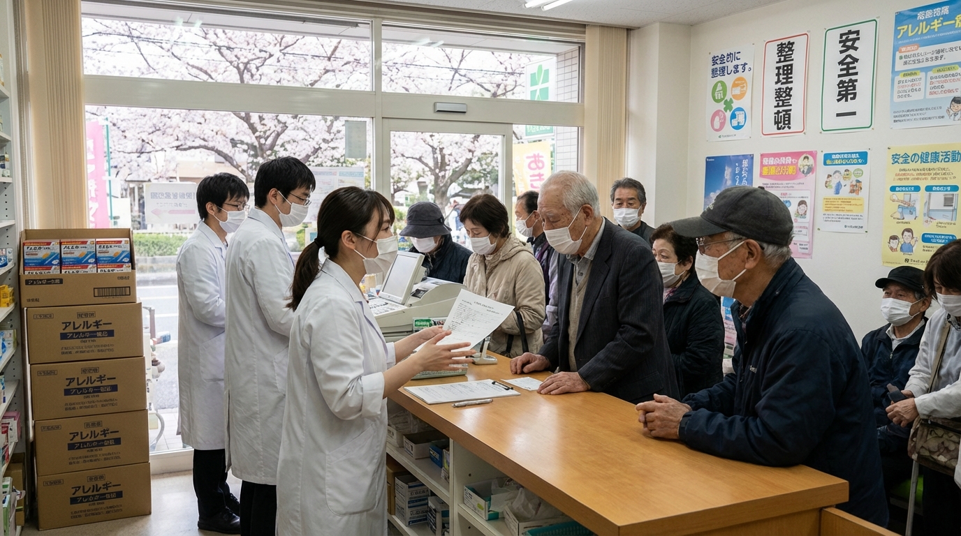 薬剤師が忙しい繁忙期のイメージ