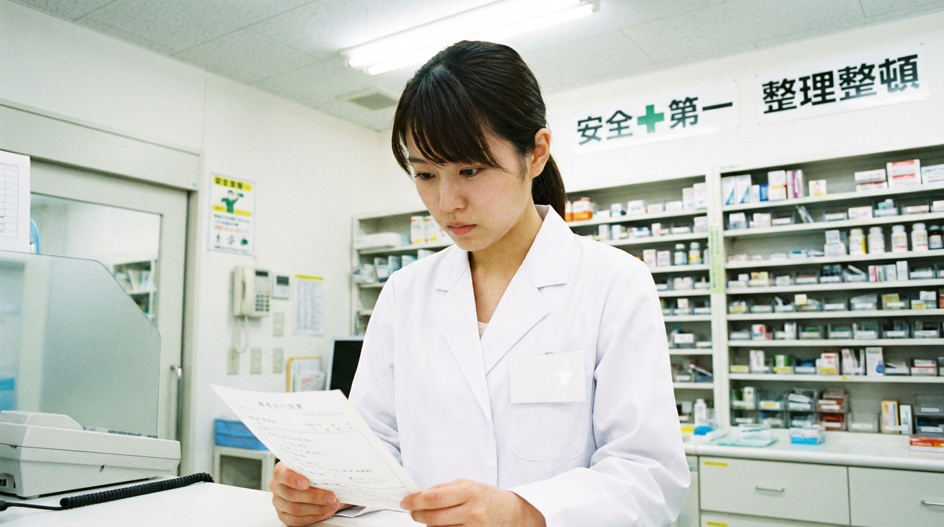 ドラッグストアで働く薬剤師のイメージ