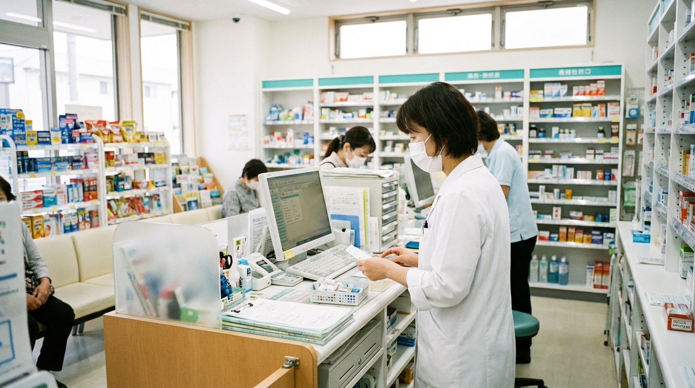 ドラッグストアで働く薬剤師