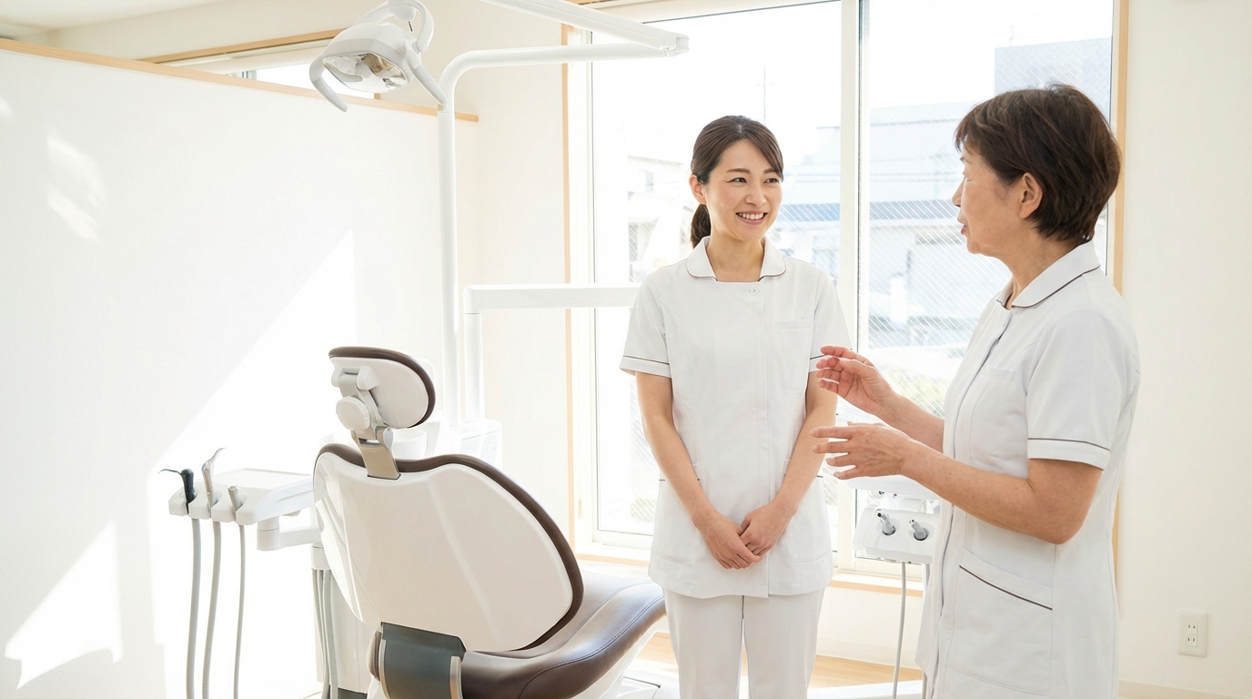 歯科衛生士がブランク後に復帰する様子