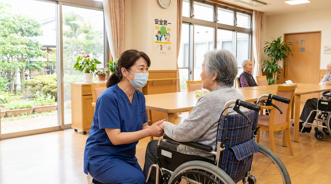 介護施設や訪問看護で働く50代看護師