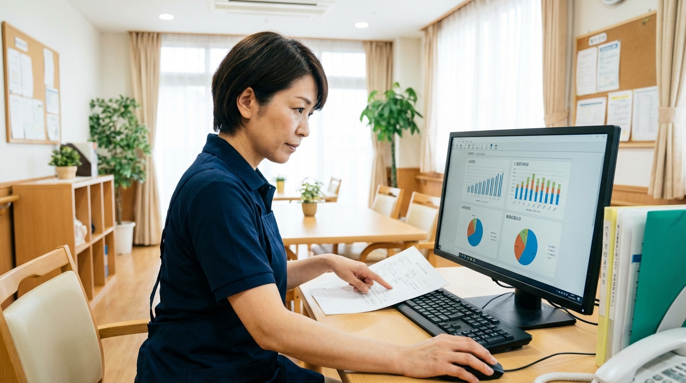 介護施設での仕事風景