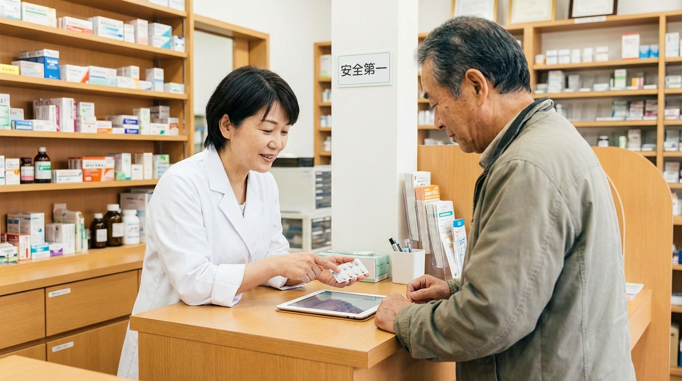 薬剤師が転職エージェントとオンライン面談をしている様子