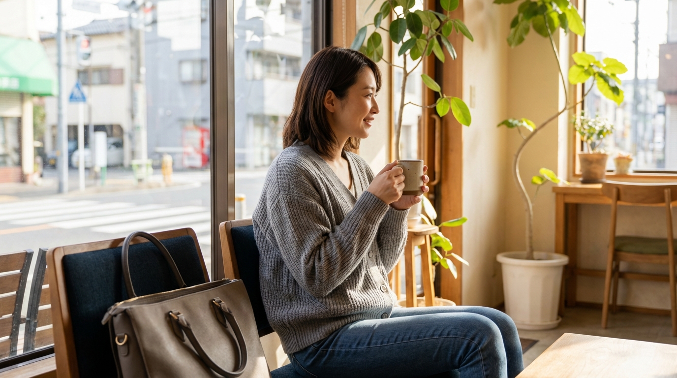 転職活動中の薬剤師がチェックリストを確認するイメージ
