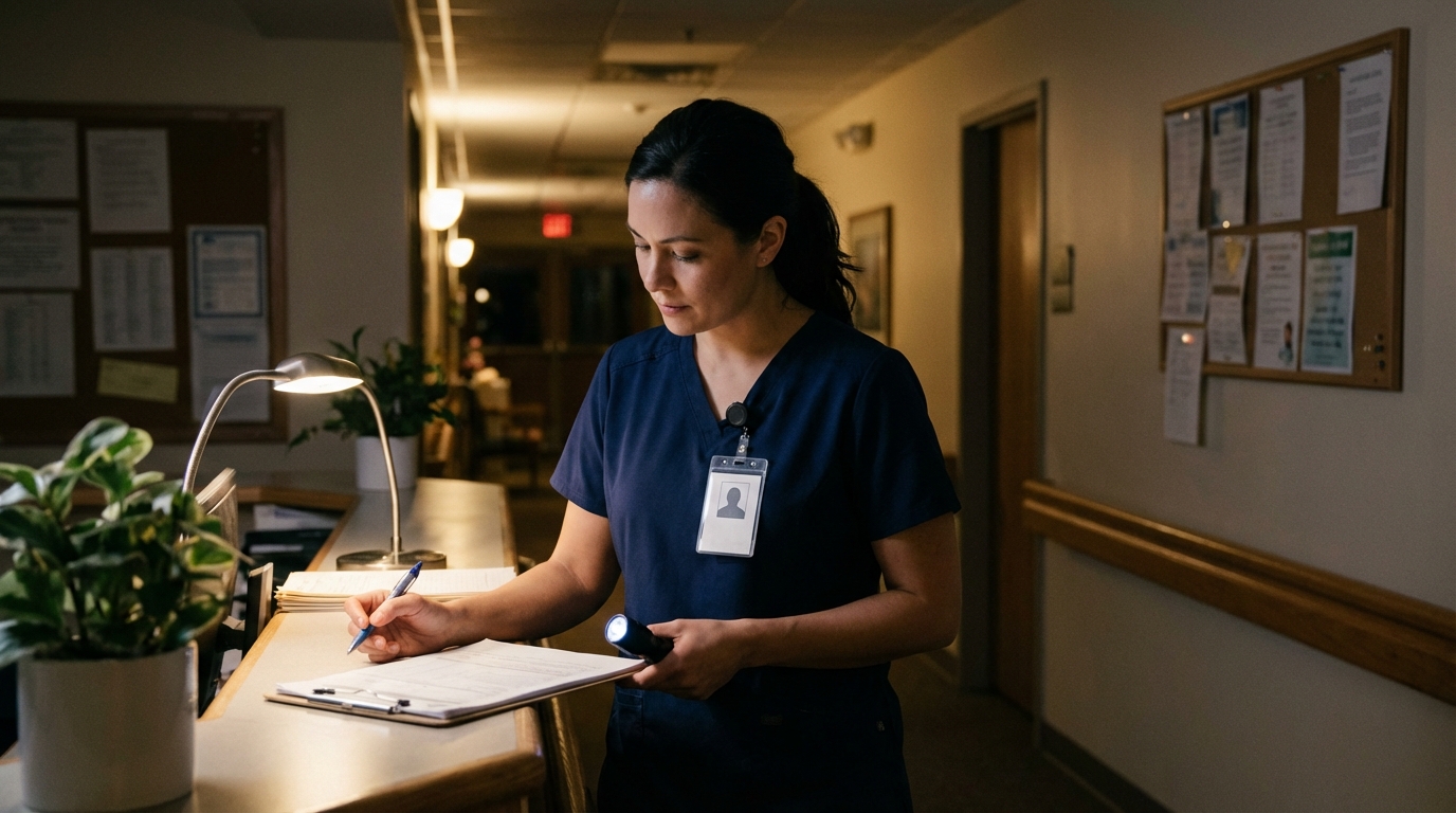 介護施設の夜勤イメージ