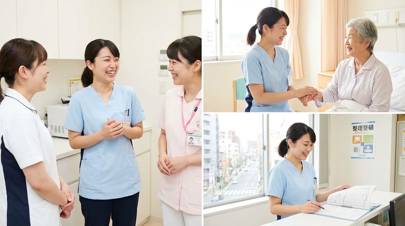 看護師がキャリアアドバイザーと面談している様子
