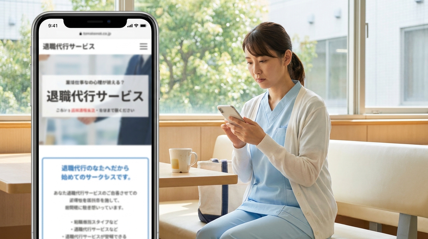 退職について考える看護師