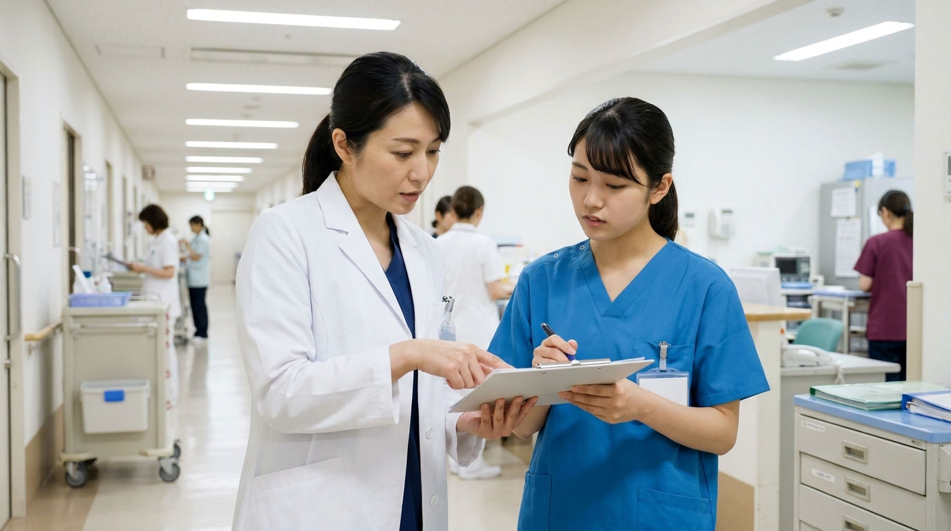 退職代行の選び方を調べる新卒看護師の手元