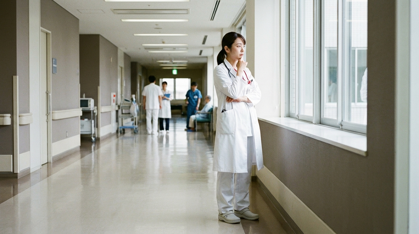 看護師がキャリアを考えている様子