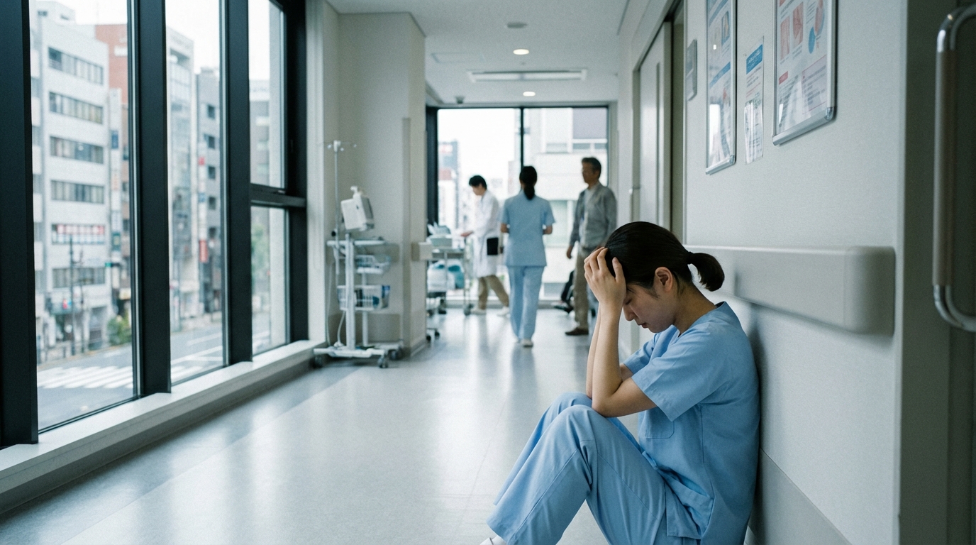看護師が職場で上司から叱責される場面