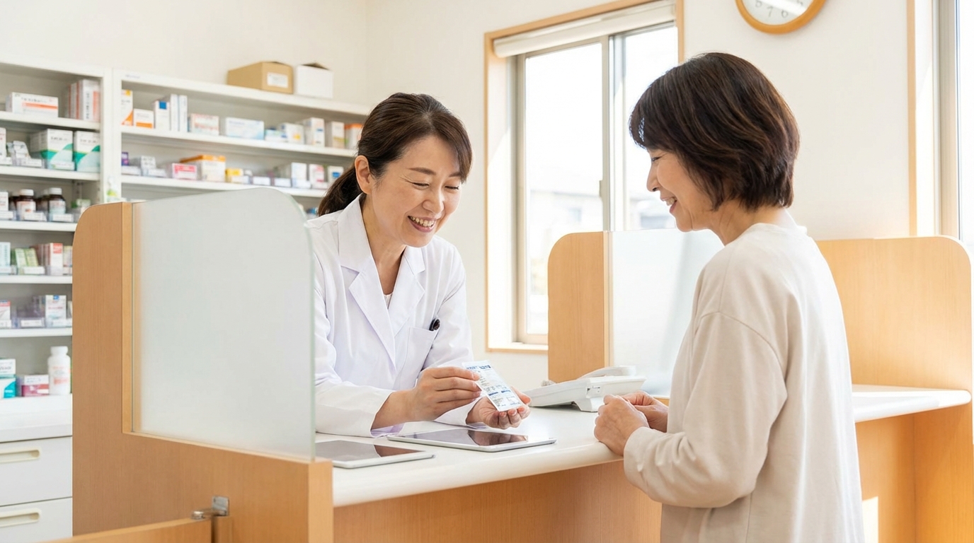 薬剤師が対処法を実践しているイメージ