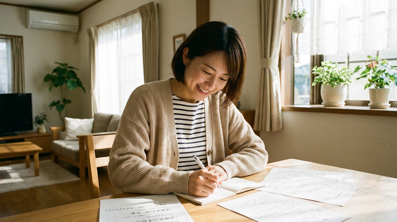 退職代行を使った後の流れをノートに書き出す看護師