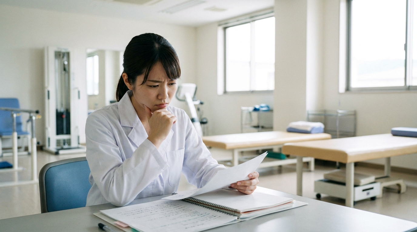 言語聴覚士1年目で辞めたいと悩む新人STの様子